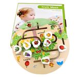 Jucarii, Copii si Bebe - Jucarii si jocuri - Jocuri si puzzle - Puzzle - Puzzle Lemn Labirint in format 3D, Montessori, Fructe, Edujucarii, 3 ani+ - Infinity.ro