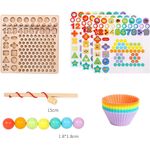 Jucarii, Copii si Bebe - Jucarii si jocuri - Jucarii & jocuri educative - Jucarii interactive - Joc Logarithmic 6 in 1 sortare, indemanare, asociere, stivuire piese, Joc tip Montessori, 3 ani - Infinity.ro