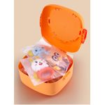 Jucarii, Copii si Bebe - Jucarii si jocuri - Jucarii bebelusi - Jucarii interactive bebelusi - Set 12 jucarii zornaitoare bebelusi, jucarii dentitie, cutie de transport in forma de maimutica,  0 luni, Edujucarii - Infinity.ro