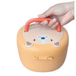 Jucarii, Copii si Bebe - Jucarii si jocuri - Jucarii bebelusi - Jucarii interactive bebelusi - Set 8 piese jucarii zornaitoare bebelusi, dentitie, cutie de transport in forma de ursulet,  0 luni, Edujucarii - Infinity.ro