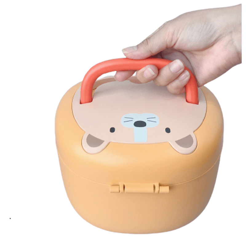 Jucarii, Copii si Bebe - Jucarii si jocuri - Jucarii bebelusi - Jucarii interactive bebelusi - Set 8 piese jucarii zornaitoare bebelusi, dentitie, cutie de transport in forma de ursulet,  0 luni, Edujucarii - Infinity.ro