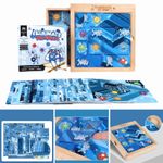 Jucarii, Copii si Bebe - Jucarii si jocuri - Jucarii & jocuri educative - Jocuri si jucarii educative - Joc puzzle Elimina Virusul, 3 grade de dificultate, 60 de planse, pentru minte, Puzzle Montessori educativ pentru copii - Infinity.ro