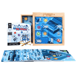 Jucarii, Copii si Bebe - Jucarii si jocuri - Jucarii & jocuri educative - Jocuri si jucarii educative - Joc puzzle Elimina Virusul, 3 grade de dificultate, 60 de planse, pentru minte, Puzzle Montessori educativ pentru copii - Infinity.ro