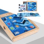 Jucarii, Copii si Bebe - Jucarii si jocuri - Jucarii & jocuri educative - Jocuri si jucarii educative - Joc puzzle Elimina Virusul, 3 grade de dificultate, 60 de planse, pentru minte, Puzzle Montessori educativ pentru copii - Infinity.ro
