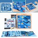 Jucarii, Copii si Bebe - Jucarii si jocuri - Jucarii & jocuri educative - Jocuri si jucarii educative - Joc puzzle Elimina Virusul, 3 grade de dificultate, 60 de planse, pentru minte, Puzzle Montessori educativ pentru copii - Infinity.ro