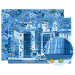 Jucarii, Copii si Bebe - Jucarii si jocuri - Jucarii & jocuri educative - Jocuri si jucarii educative - Joc puzzle Elimina Virusul, 3 grade de dificultate, 60 de planse, pentru minte, Puzzle Montessori educativ pentru copii - Infinity.ro