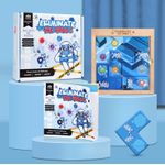 Jucarii, Copii si Bebe - Jucarii si jocuri - Jucarii & jocuri educative - Jocuri si jucarii educative - Joc puzzle Elimina Virusul, 3 grade de dificultate, 60 de planse, pentru minte, Puzzle Montessori educativ pentru copii - Infinity.ro