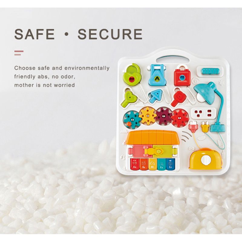 Jucarii, Copii si Bebe - Jucarii si jocuri - Jucarii bebelusi - Jucarii interactive bebelusi - Masuta Interactiva Muzicala cu lumini si sunete, Panou Detasabil, Lampa Intermitenta cu Sunet, Volum Reglabil, 12 luni+ - Infinity.ro