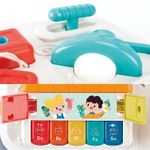 Jucarii, Copii si Bebe - Jucarii si jocuri - Jucarii bebelusi - Jucarii interactive bebelusi - Masuta Interactiva Muzicala cu lumini si sunete, Panou Detasabil, Lampa Intermitenta cu Sunet, Volum Reglabil, 12 luni+ - Infinity.ro