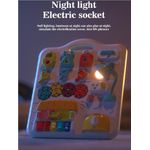 Jucarii, Copii si Bebe - Jucarii si jocuri - Jucarii bebelusi - Jucarii interactive bebelusi - Masuta Interactiva Muzicala cu lumini si sunete, Panou Detasabil, Lampa Intermitenta cu Sunet, Volum Reglabil, 12 luni+ - Infinity.ro
