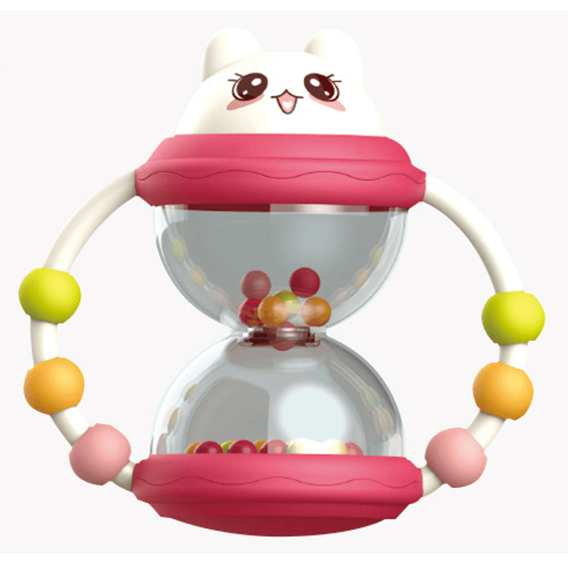 Jucarii, Copii si Bebe - Jucarii si jocuri - Jucarii bebelusi - Jucarii interactive bebelusi - Set 12 piese jucarii zornaitoare bebelusi, jucarii pentru dentitie, cutie de transport in forma de iepuras,  0 luni, - Infinity.ro