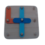 Jucarii, Copii si Bebe - Jucarii si jocuri - Jucarii & jocuri educative - Jocuri si jucarii educative - Joc din lemn, Montessori, Geoboard cu litere si cifre - Infinity.ro
