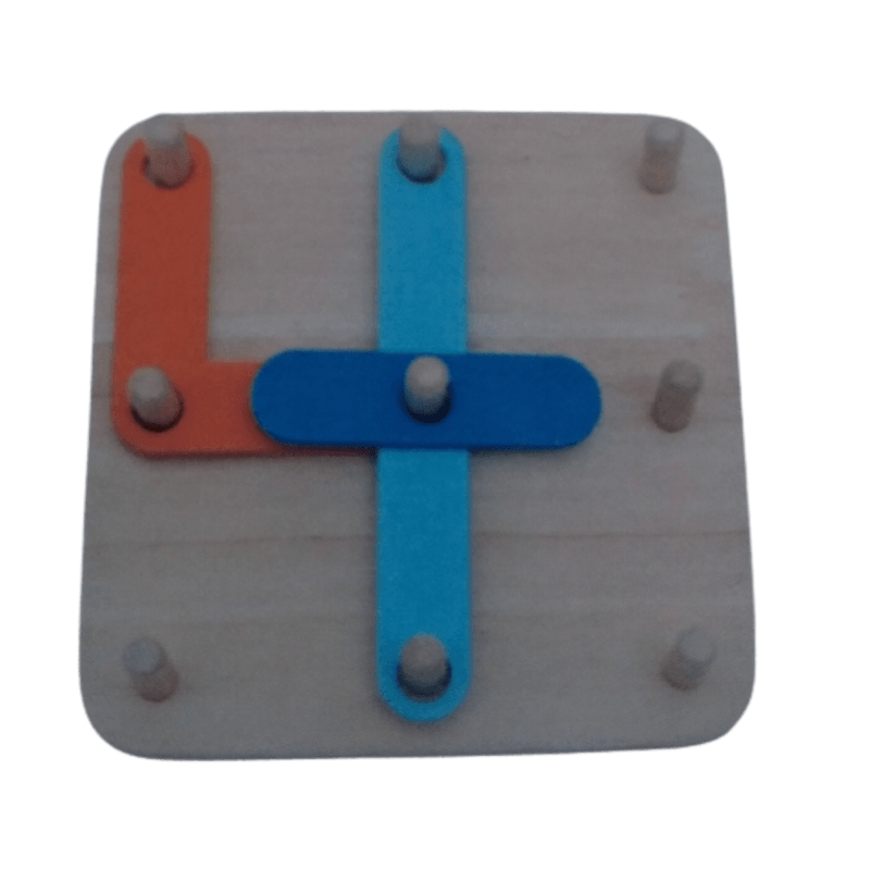Jucarii, Copii si Bebe - Jucarii si jocuri - Jucarii & jocuri educative - Jocuri si jucarii educative - Joc din lemn, Montessori, Geoboard cu litere si cifre - Infinity.ro