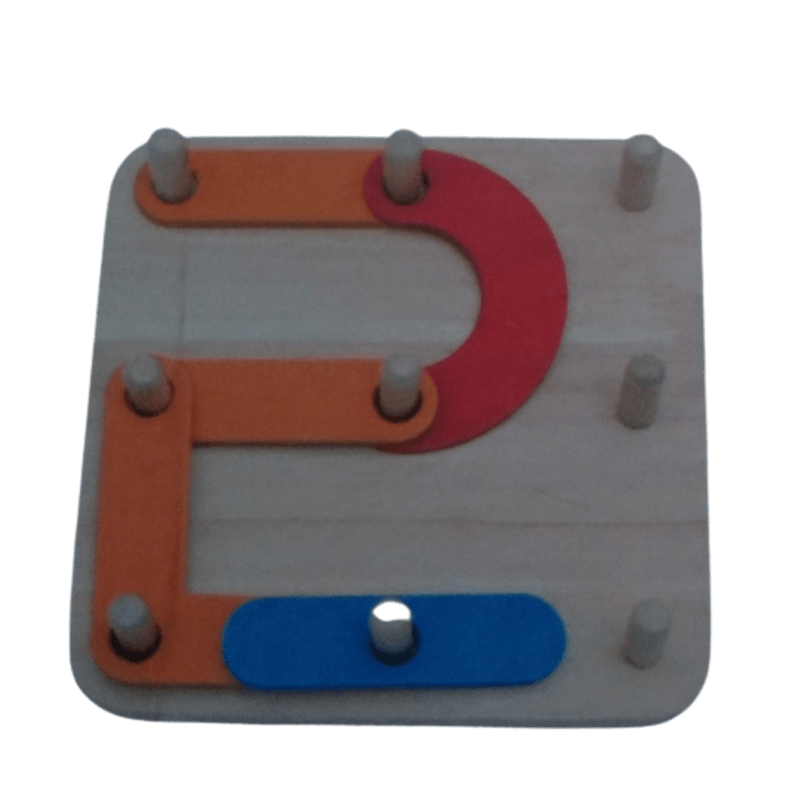 Jucarii, Copii si Bebe - Jucarii si jocuri - Jucarii & jocuri educative - Jocuri si jucarii educative - Joc din lemn, Montessori, Geoboard cu litere si cifre - Infinity.ro