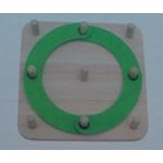 Jucarii, Copii si Bebe - Jucarii si jocuri - Jucarii & jocuri educative - Jocuri si jucarii educative - Joc din lemn, Montessori, Geoboard cu litere si cifre - Infinity.ro