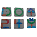 Jucarii, Copii si Bebe - Jucarii si jocuri - Jucarii & jocuri educative - Jocuri si jucarii educative - Joc din lemn, Montessori, Geoboard cu litere si cifre - Infinity.ro