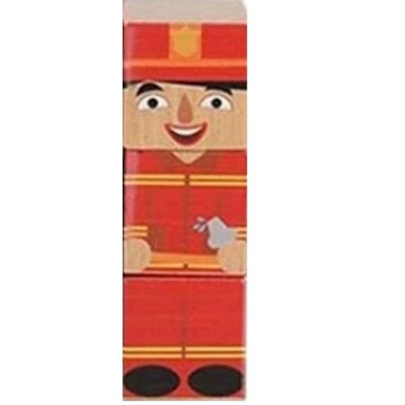 Jucarii, Copii si Bebe - Jucarii si jocuri - Seturi de constructie si cuburi - Seturi de constructie - Cuburi din lemn tip puzzle,  meserii - Infinity.ro