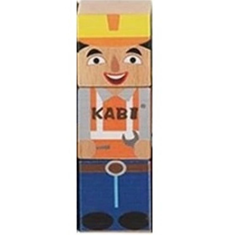 Jucarii, Copii si Bebe - Jucarii si jocuri - Seturi de constructie si cuburi - Seturi de constructie - Cuburi din lemn tip puzzle,  meserii - Infinity.ro