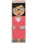 Jucarii, Copii si Bebe - Jucarii si jocuri - Seturi de constructie si cuburi - Seturi de constructie - Cuburi din lemn tip puzzle,  meserii - Infinity.ro