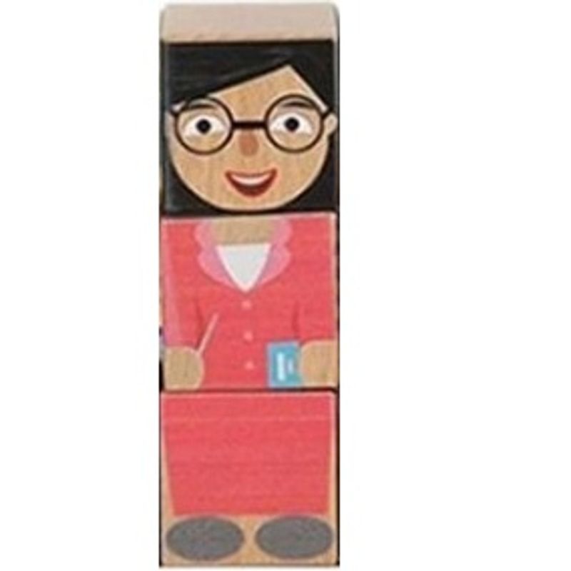 Jucarii, Copii si Bebe - Jucarii si jocuri - Seturi de constructie si cuburi - Seturi de constructie - Cuburi din lemn tip puzzle,  meserii - Infinity.ro