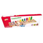 Jucarii, Copii si Bebe - Jucarii si jocuri - Jucarii & jocuri educative - Jocuri si jucarii educative - Tabla multifunctionala din lemn, Logaritmic Board cu cercuri multicolore pt cantitate, numere si operatiuni matematice - Infinity.ro