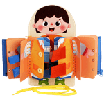 Jucarii, Copii si Bebe - Jucarii si jocuri - Jucarii & jocuri educative - Jucarii interactive - Tabla educationala abilitati practice, lemn,  Educatie Montessori, portabila, Jucarie Senzoriala, 3 ani+,  Edujucarii - Infinity.ro