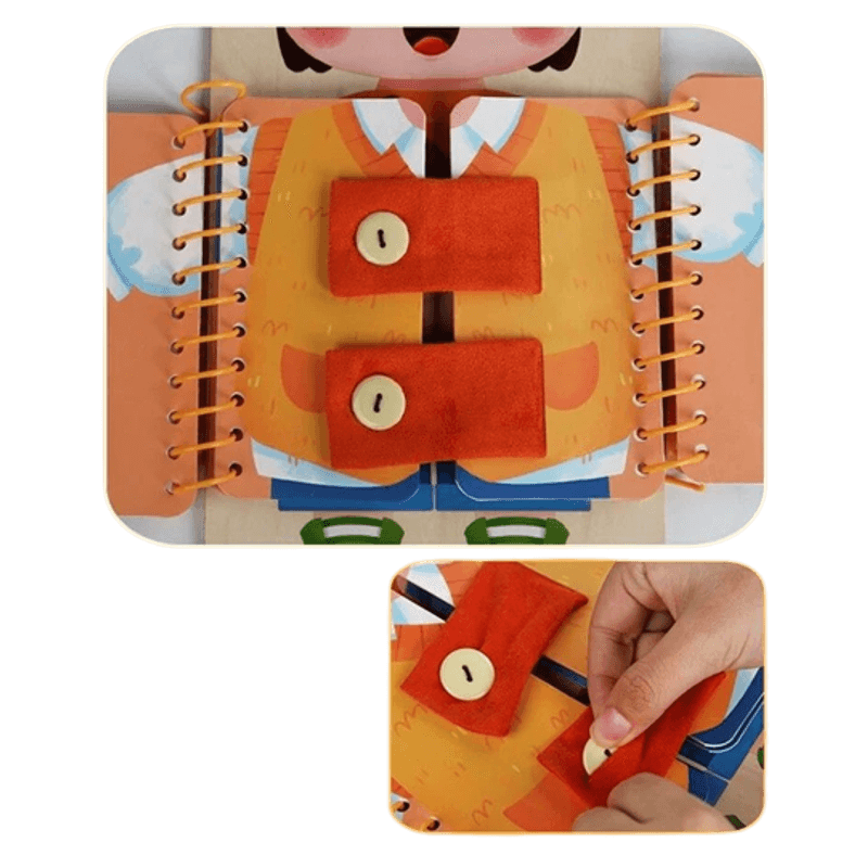 Jucarii, Copii si Bebe - Jucarii si jocuri - Jucarii & jocuri educative - Jucarii interactive - Tabla educationala abilitati practice, lemn,  Educatie Montessori, portabila, Jucarie Senzoriala, 3 ani+,  Edujucarii - Infinity.ro