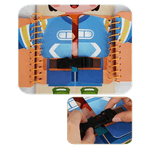 Jucarii, Copii si Bebe - Jucarii si jocuri - Jucarii & jocuri educative - Jucarii interactive - Tabla educationala abilitati practice, lemn,  Educatie Montessori, portabila, Jucarie Senzoriala, 3 ani+,  Edujucarii - Infinity.ro