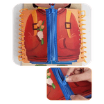 Jucarii, Copii si Bebe - Jucarii si jocuri - Jucarii & jocuri educative - Jucarii interactive - Tabla educationala abilitati practice, lemn,  Educatie Montessori, portabila, Jucarie Senzoriala, 3 ani+,  Edujucarii - Infinity.ro