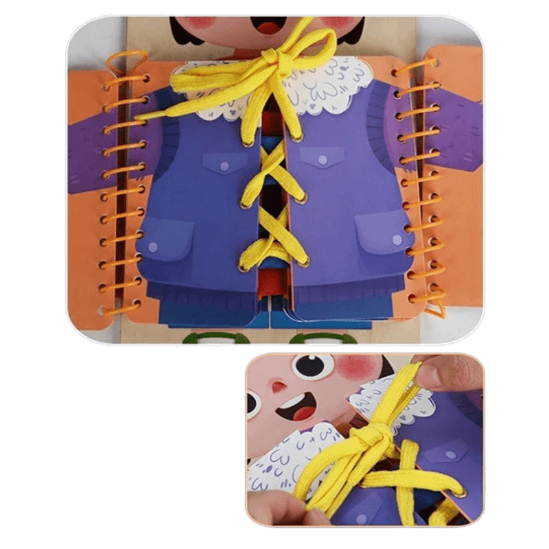 Jucarii, Copii si Bebe - Jucarii si jocuri - Jucarii & jocuri educative - Jucarii interactive - Tabla educationala abilitati practice, lemn,  Educatie Montessori, portabila, Jucarie Senzoriala, 3 ani+,  Edujucarii - Infinity.ro