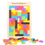 Jucarii, Copii si Bebe - Jucarii si jocuri - Jucarii & jocuri educative - Jucarii interactive - Joc educativ de inteligenta Tetris, puzzle, lemn, multicolor, Montesorri, 3 ani+, Edujucarii - Infinity.ro