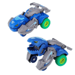 Jucarii, Copii si Bebe - Jucarii si jocuri - Jucarii & jocuri educative - Jucarii interactive - Jucarie 2 in 1, dinozaur rotativ transformabil  pe baza de inertie in masina, albastru, 3 ani +, Edujucarii - Copie - Infinity.ro