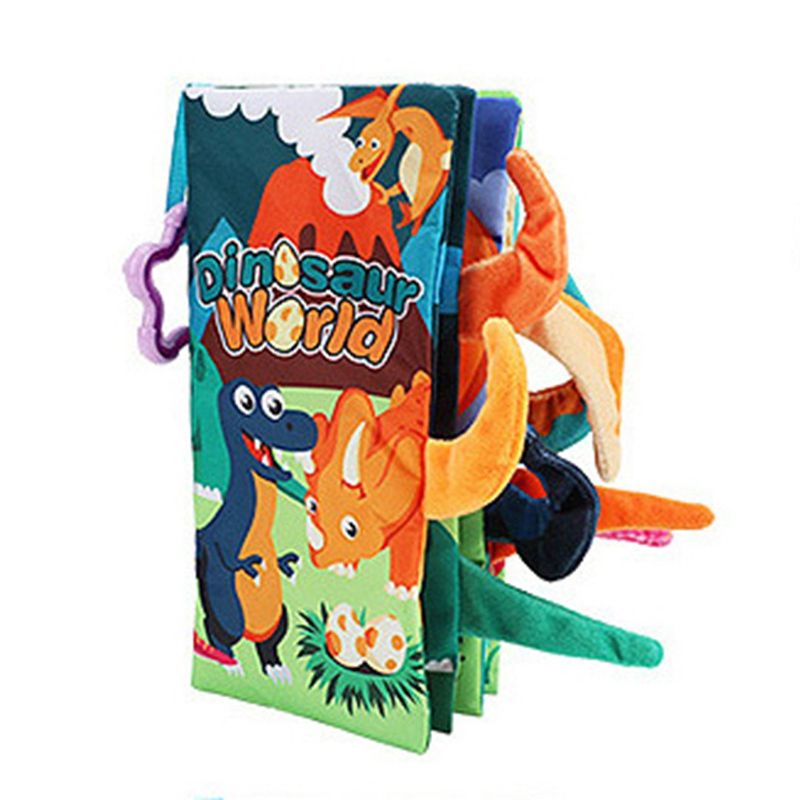 Carti si Birotica - Carti - Carti pentru copii - Carti pentru bebelusi - Set 4 carti senzoriale fosnitoare, bebelusi, animalute colorate, Dinosaur world, Happy farm, Land Animals,Marine Animals - Infinity.ro