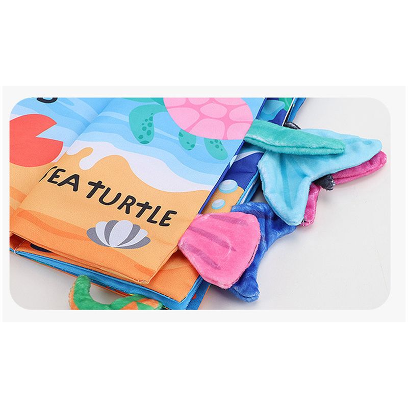 Carti si Birotica - Carti - Carti pentru copii - Carti pentru bebelusi - Set 4 carti senzoriale fosnitoare, bebelusi, animalute colorate, Dinosaur world, Happy farm, Land Animals,Marine Animals - Infinity.ro