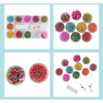 Jucarii, Copii si Bebe - Jucarii si jocuri - Jucarii & jocuri educative - Seturi de artizanat - Set de creatie pentru 30 bratari din margele colorate, cu 10 cutii de margele si accesorii, Multicolor, 8 ani + - Infinity.ro