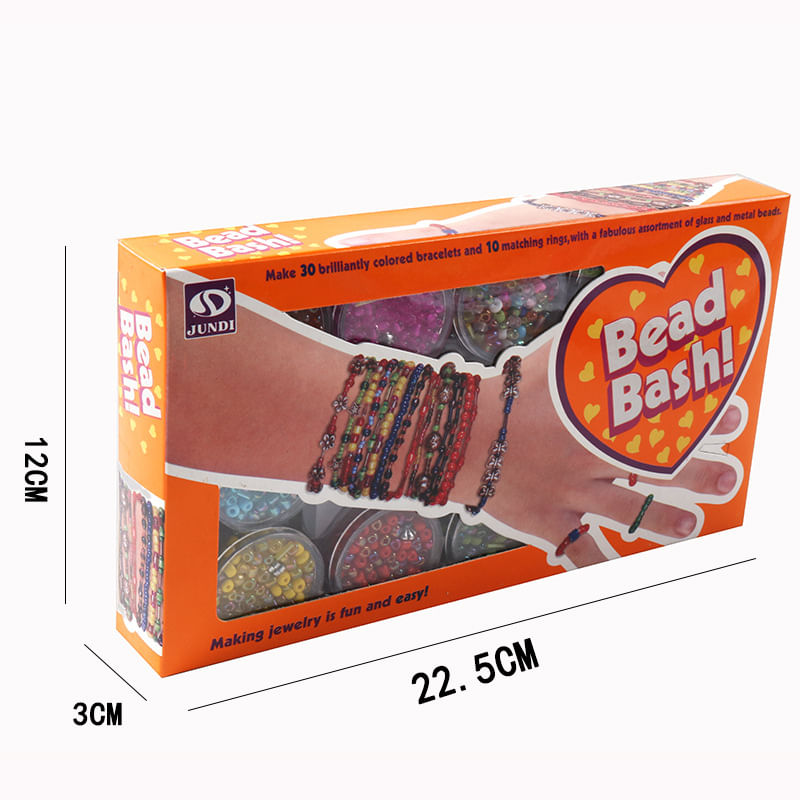 Jucarii, Copii si Bebe - Jucarii si jocuri - Jucarii & jocuri educative - Seturi de artizanat - Set de creatie pentru 30 bratari din margele colorate, cu 10 cutii de margele si accesorii, Multicolor, 8 ani + - Infinity.ro