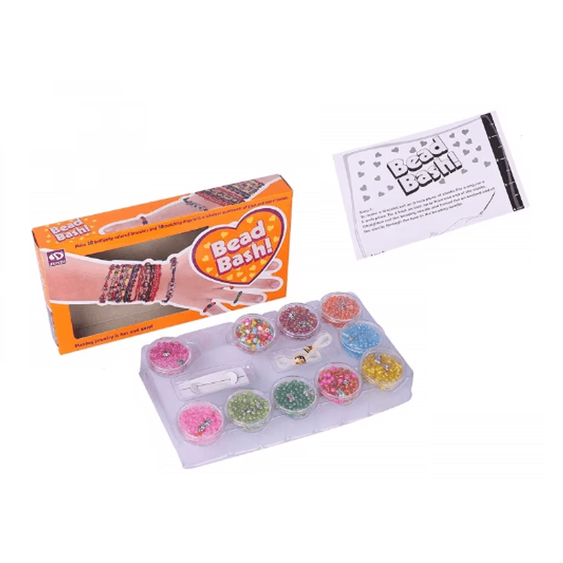 Jucarii, Copii si Bebe - Jucarii si jocuri - Jucarii & jocuri educative - Seturi de artizanat - Set de creatie pentru 30 bratari din margele colorate, cu 10 cutii de margele si accesorii, Multicolor, 8 ani + - Infinity.ro