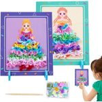 Jucarii, Copii si Bebe - Jucarii si jocuri - Jucarii & jocuri educative - Jocuri si jucarii educative - Joc Creativ si educativ pentru copii, Broderie pe Fusta Printesei blonde, 5 ani+, Edujucarii - Infinity.ro