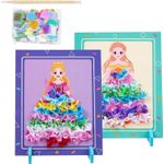 Jucarii, Copii si Bebe - Jucarii si jocuri - Jucarii & jocuri educative - Jocuri si jucarii educative - Joc Creativ si educativ pentru copii, Broderie pe Fusta Printesei blonde, 5 ani+, Edujucarii - Infinity.ro