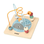 Jucarii, Copii si Bebe - Jucarii si jocuri - Jucarii & jocuri educative - Jucarii interactive - Centru din lemn educativ Montessori, Cub activitati bebelusi 5 in 1, Ocean, 1 an + - Infinity.ro