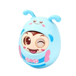 Jucarii, Copii si Bebe - Jucarii si jocuri - Jucarii bebelusi - Jucarii interactive bebelusi - Jucarie senzoriala pentru bebelusi, Albinuta Tumbler, ochi rotativi, Edujucarii, albastru - Infinity.ro