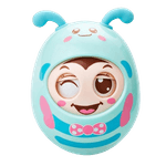 Jucarii, Copii si Bebe - Jucarii si jocuri - Jucarii bebelusi - Jucarii interactive bebelusi - Jucarie senzoriala pentru bebelusi, Albinuta Tumbler, ochi rotativi, Edujucarii, albastru - Infinity.ro