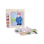 Jucarii, Copii si Bebe - Jucarii si jocuri - Jocuri si puzzle - Puzzle - Puzzle cu 4 Straturi, Invatati Despre Varstele Omului in Mod Interactiv, 3 ani+, Bunicul, Edujucarii - Infinity.ro