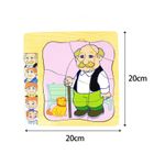Jucarii, Copii si Bebe - Jucarii si jocuri - Jocuri si puzzle - Puzzle - Puzzle cu 4 Straturi, Invatati Despre Varstele Omului in Mod Interactiv, 3 ani+, Bunicul, Edujucarii - Infinity.ro