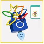 Jucarii, Copii si Bebe - Jucarii si jocuri - Jucarii & jocuri educative - Jucarii interactive - Joc de indemanare si motricitate Lacate cu forme geometrice si culori, 108 piese, 3 ani +, - Infinity.ro