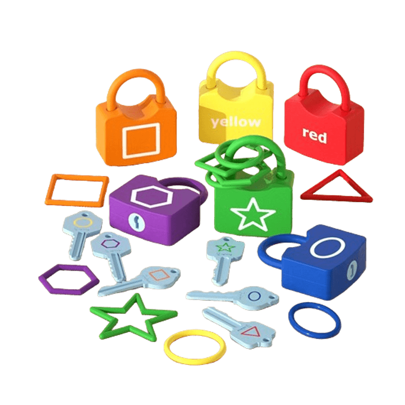 Jucarii, Copii si Bebe - Jucarii si jocuri - Jucarii & jocuri educative - Jucarii interactive - Joc de indemanare si motricitate Lacate cu forme geometrice si culori, 108 piese, 3 ani +, - Infinity.ro