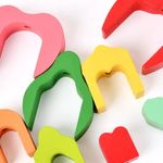 Jucarii, Copii si Bebe - Jucarii si jocuri - Jucarii & jocuri educative - Jucarii interactive - Set de 3 Turnuri de Sortat si Stivuit in Forma de Fructe, Montessori, 11 Piese, Lemn, 3 ani+, Edujucarii - Infinity.ro