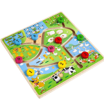 Jucarii, Copii si Bebe - Jucarii si jocuri - Jocuri si puzzle - Puzzle - Puzzle Lemn Labirint in format 3D, Montessori, Multimi si numere, Edujucarii, 3 ani+ - Infinity.ro