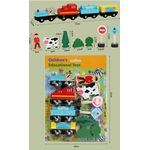 Jucarii, Copii si Bebe - Jucarii si jocuri - Jucarii & jocuri educative - Jucarii interactive - Trenulet din Lemn cu Elemente de Decor - O Aventura Feroviara Plina de Imaginatie, lemn, multicolor, 3 ani+ - Infinity.ro
