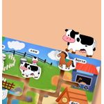 Jucarii, Copii si Bebe - Jucarii si jocuri - Jocuri si puzzle - Puzzle - Puzzle Lemn Labirint in format 3D, Montessori, Ferma Animalelor, Edujucarii, 3 ani+ - Infinity.ro